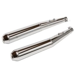 Silencieux chromés (paire) BMW R80 R100 Monolever SITO
