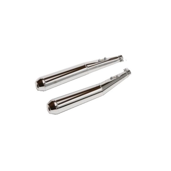 Silencieux chromés (paire) BMW R80 R100 Monolever SITO