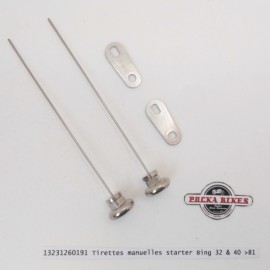 Tirettes manuelles starter Bing 32 -amp- 40 jusqu--039--agrave- 09-1980
